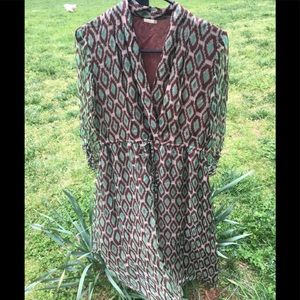 Matta NY Batik 💯 Chiffon Dress midi